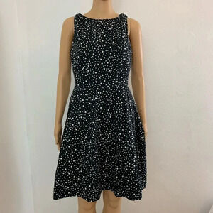 The Limited Black and White Dotted Mini Dress